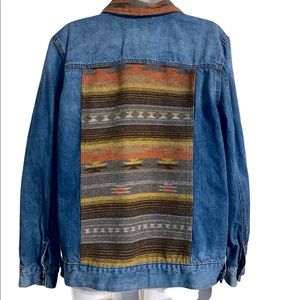 Natural Reflections Southwest Tapestry Jean Jacket XL